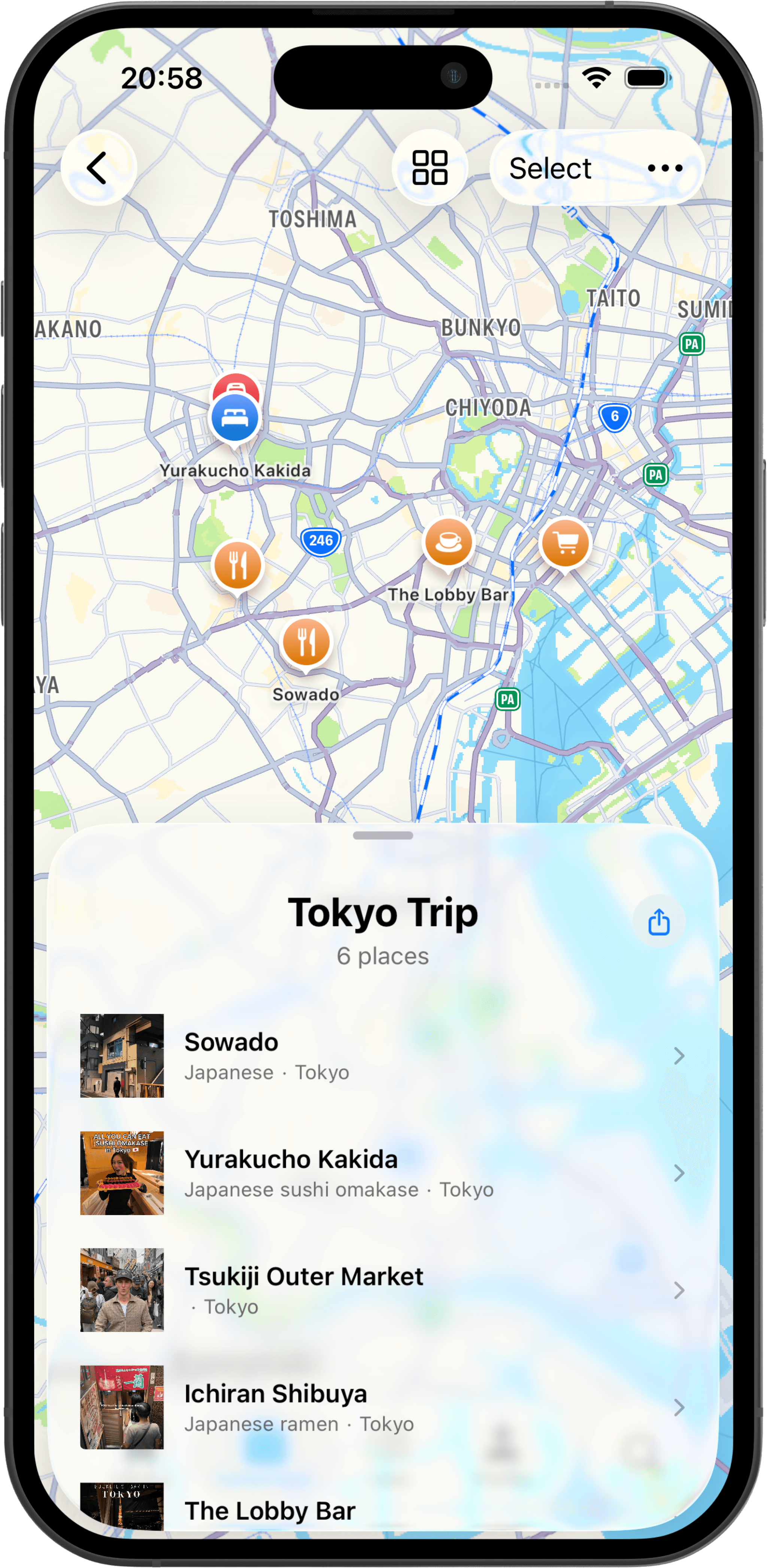 Stashling Collection details view