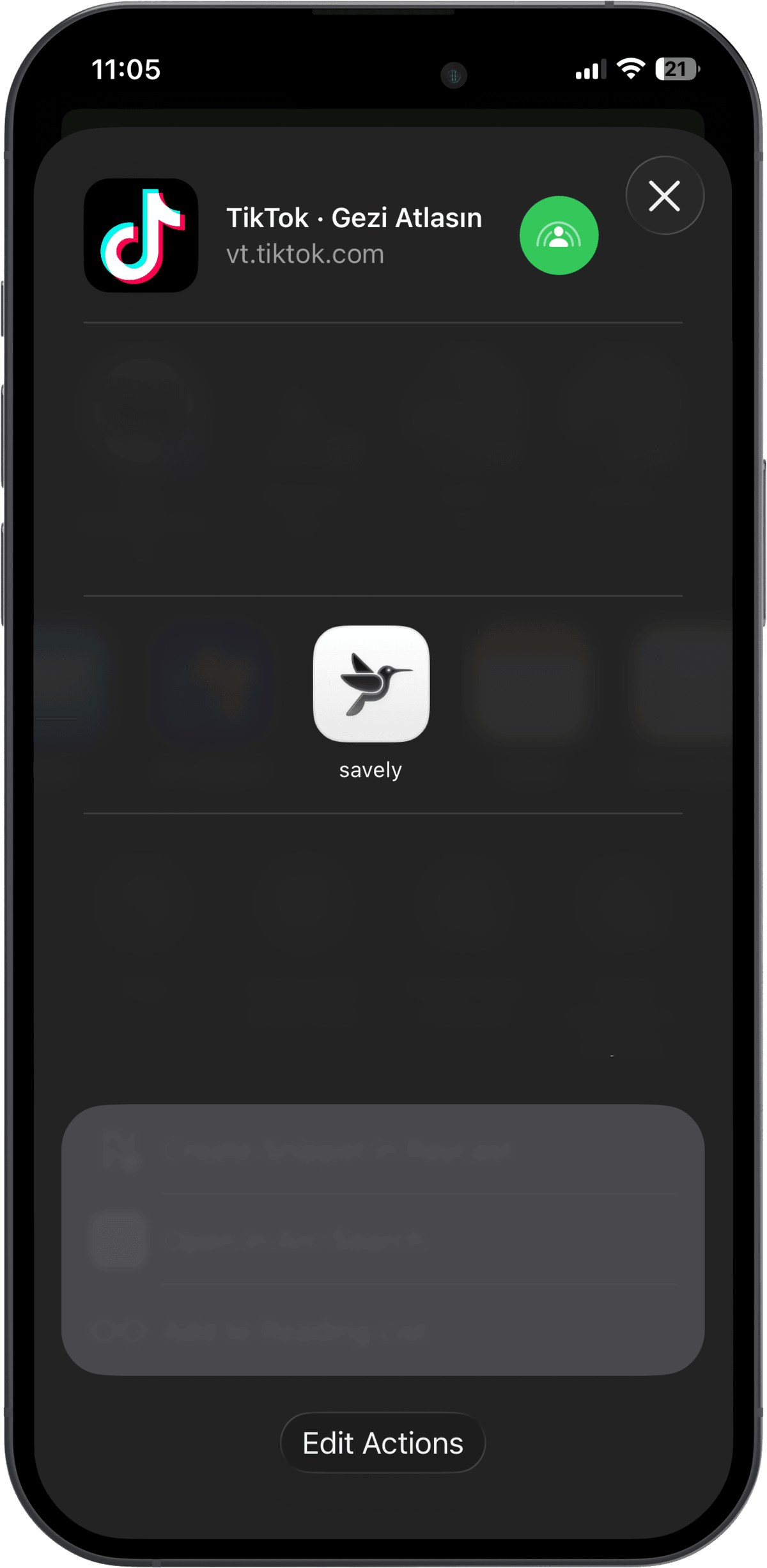 Share a video with Stashling