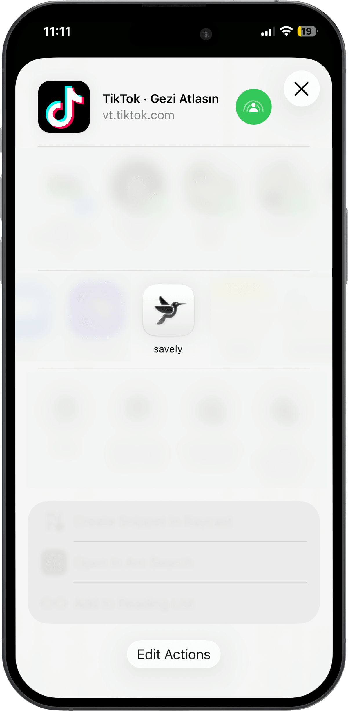 Share a video with Stashling